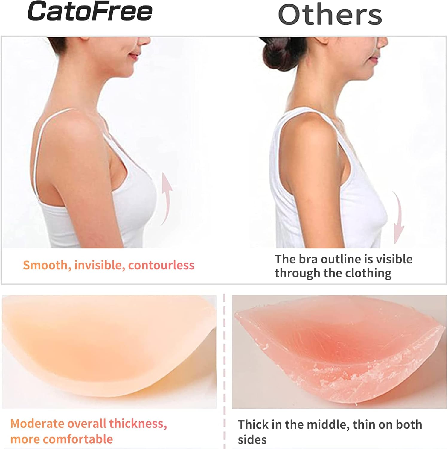 Push-Up Wire-Free Solid Silico - Strapless Bra Adhesive review and price